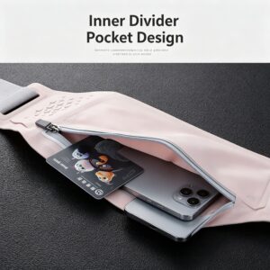 Running Waist Bag For Men Women Outdoor Sports Phone Pouch Slim Close‑Fitting Nylon Waist Pack, Ha Product Image