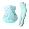 Finger‑Exposed Design Sun Protection Sleeve Glove Neck Gaiter Combination, Anti‑UV For Road Cycl product image