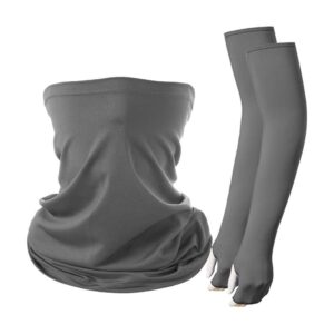 Wear‑Resistant Sun Protection Sleeve Glove Neck Mask Combo, No‑Fade Color For Frequent Washing, product image