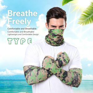 Snake Print Sun Protection Kit | Outdoor 2-Piece Set – Sumo Deals Dark‑Tone Snake Print Sun‑Proof Outdoor Kit, Full‑Coverage Sun Protection For Field Exploratio Product Image