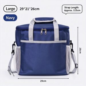 Insulated Lunch Bag Waterproof Thickened Aluminum Foil Meal Tote Bag, Large‑Size For Student Offic product image