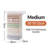 3D Vacuum Compression Storage Bags - 4 Pack Medium – Sumo Deals 3D Stereo Vacuum Compression Storage Bags, Thickened Material No Air Pump Needed, Dust‑Proof Moist Product Image