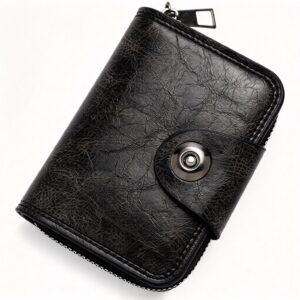 Men Business Accordion Card Holder Retro Single Magnetic Snap, Compact Multi‑Compartment For Busin product image