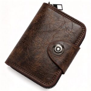 Portable Business Men ID Card & Name Card Wallet, Simple Single Magnet Closure For Daily Business Oc product image