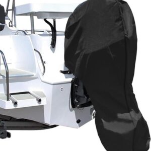 420D Oxford Outboard Motor Cover, Waterproof UV Resistant Boat Engine Protective Cover for Yacht Fis product image