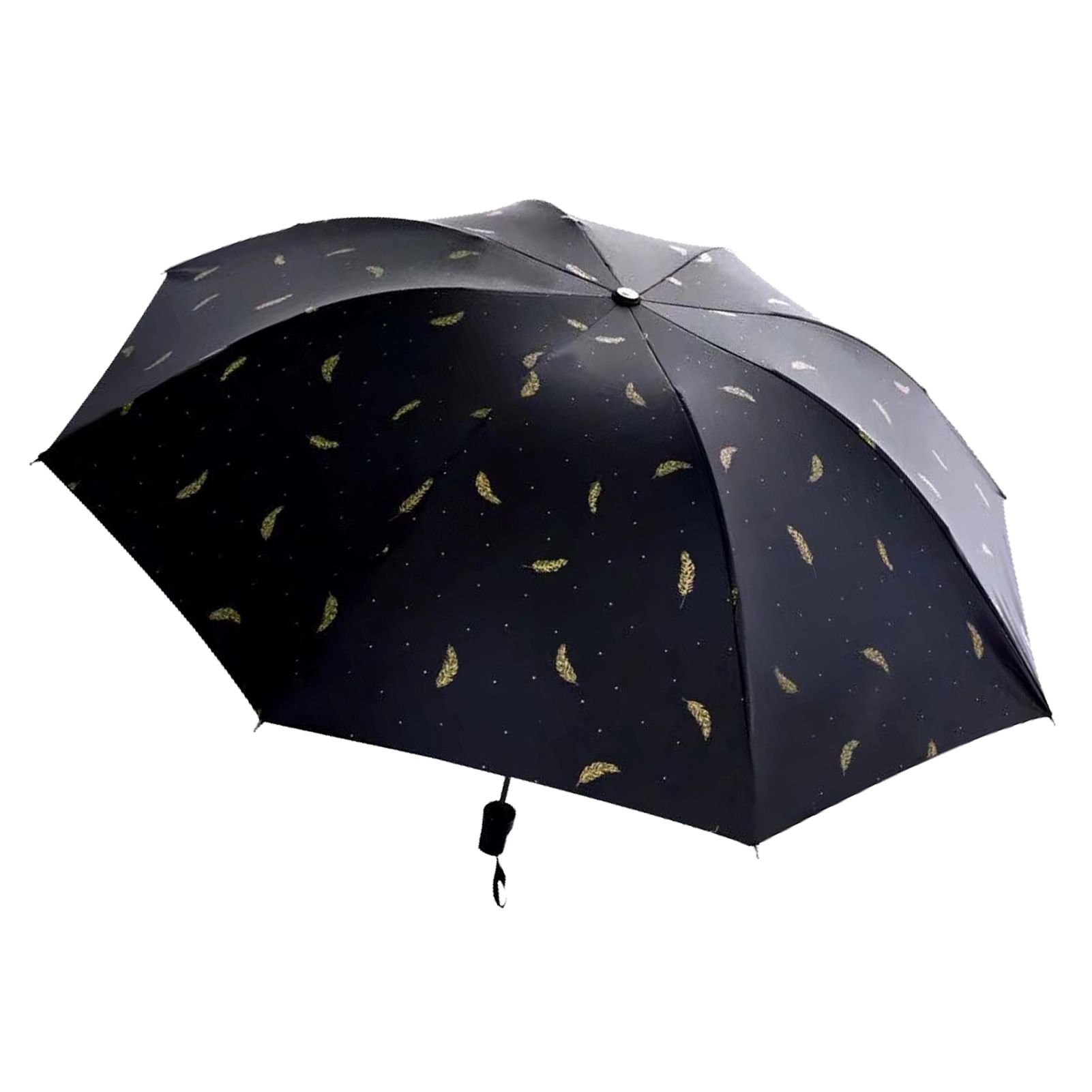 Portable Tri-Fold Umbrella | Uv Protection &Amp; Rain – Sumo Deals Portable Umbrella Tri Fold 8 Ribs Manual Uv Proof Rain Sun Umbrella For Men Women Gift Product Image