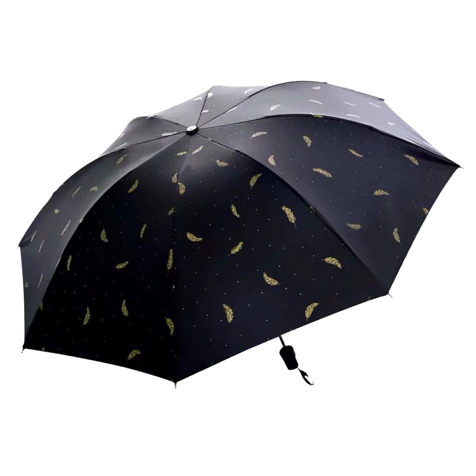 Portable Tri-Fold Umbrella | Uv Protection &Amp; Rain – Sumo Deals Portable Umbrella Tri Fold 8 Ribs Manual Uv Proof Rain Sun Umbrella For Men Women Gift Product Image