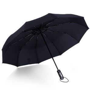 Automatic Umbrella 10 Ribs 1 Button Open Windproof Foldable Umbrella With Anti Slip Handle Product Image