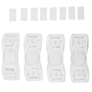 4 Pack Swimming Goggle Buckles, Replacement Straps Clips and Buttons, Transparent product image