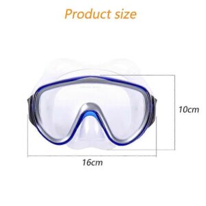 Adult Diving Goggles, Large Frame Universal Snorkelling Glasses Mask, Blue Product Image