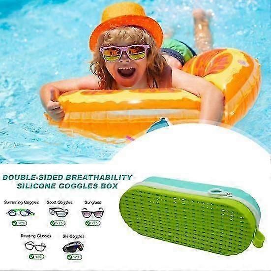 Silicone Swimming Goggle Case With Drain Hole – Sumo Deals Silicone Swimming Goggle Case With Drain Hole, Lightweight Shockproof Goggle Protective Box Product Image