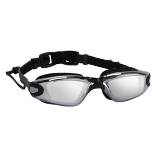Anti-Fog UV-Protected Swimming Goggles, No-Leak Swim Goggles with Integrated Earplugs and Adjustable product image