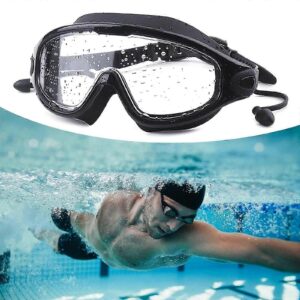 Waterproof Swim Goggles For Women And Men, Anti-Fog Flat Light Snorkeling Diving Swim Goggles Product Image
