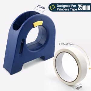 Masking Tape Dispenser with Serrated Metal Cutting Edge Ergonomic Arch Design for Painting Edging, T product image