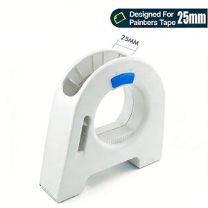 Masking Tape Dispenser with Serrated Metal Cutting Edge Ergonomic Arch Design for Painting Edging, T product image