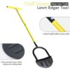 Manual Lawn Edging Tool with T-Handle and Serrated Half-Moon Blade, Garden Edge Trimmer for Clean Bo product image