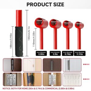 4-In-1 Hinge Gap Adjustment Wrench Set With Interchangeable Socket Heads For Fixing Door Sag, Misali Product Image