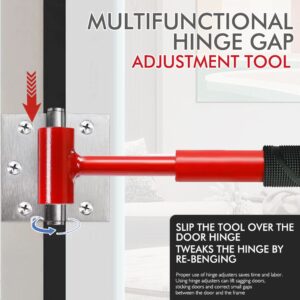 4-In-1 Hinge Gap Adjustment Wrench Set With Interchangeable Socket Heads For Fixing Door Sag, Misali Product Image