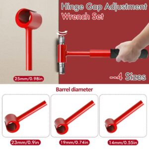 4-In-1 Hinge Gap Adjustment Wrench Set With Interchangeable Socket Heads For Fixing Door Sag, Misali Product Image