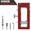 Hinge Mortise Template Jig for Wooden Doors with Adjustable Router Guide and Drill Bit Set for Preci product image