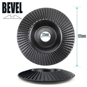 Angle Grinder Wood Carving Disc 125mm Flat Beveled Shaping Wheel for Woodworking DIY Polishing Debur product image