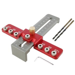 Aluminum Alloy Cabinet Handle Drilling Jig with Adjustable Cross Sliding Structure for Precise Hole product image