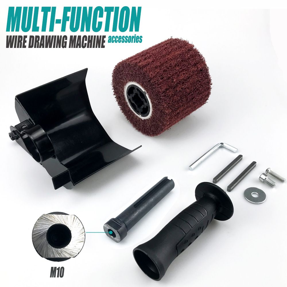 Angle Grinder Wire Drawing Attachment For Metal Polishing – Sumo Deals Angle Grinder Conversion Tool Multi-Function Wire Drawing Machine Attachment For Metal Surface Stain Product Image