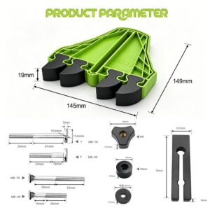 Versatile Woodworking Featherboard With Eva Pressure Teeth For Table Saws, Router Tables, And Band S Product Image