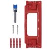 Adjustable Door Hinge Routing Template Jig Kit with Alloy Trimming Bit and Locating Pins for Woodwor product image