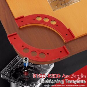 R100-R300 Arc Radius Template Set For Woodworking, Router Jig For Cutting Inner And Outer Rounded Co Product Image