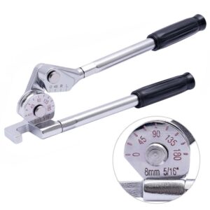 Manual Tube Bender Tool with Dual Long Handles and Angle Scale for Copper Aluminum Thin Steel and St product image
