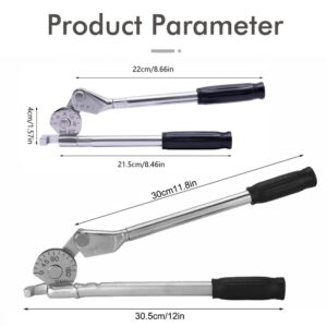 Manual Tube Bender Tool With Dual Long Handles And Angle Scale For Copper Aluminum Thin Steel And St Product Image