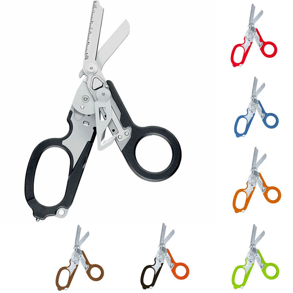 Multi-Function Folding Emergency Shear – Sumo Deals Multi-Function Folding Emergency Shear With 420Hc Stainless Steel Blades, Non-Slip Rubber Handle, Qu Product Image