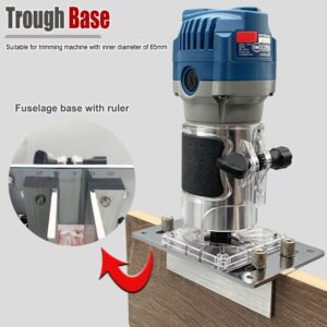 Aluminum Router Base Slotting Jig For Woodworking – Sumo Deals Multifunctional Aluminum Router Base Slotting Jig For Woodworking, Adjustable Trimming Machine Base Product Image
