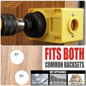 Door Lock And Latch Installation Tool Kit With Hole Saw, Mortise Template And Chisel Guide For Woode Product Image