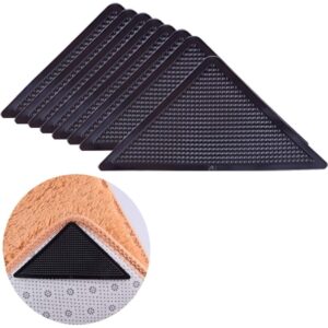 8 Pcs Rug Tape Hardwood Floor No Damage,Reusable Washable Grippers for Rugs,Carpet Tape for Area Rug product image