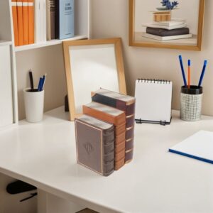 Resin Faux Book Stack Elegant European Style Decorative Prop 3 Pieces Product Image