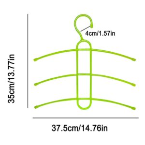 5 Pack Space Saving Fishbone Style Clothes Hangers, Multi Layer Plastic Hanger For Shirts Coats Scar Product Image