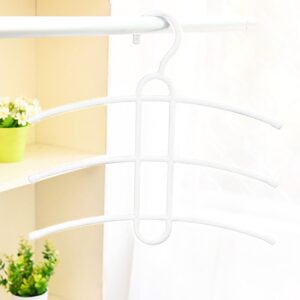 5 Pack Space Saving Fishbone Style Clothes Hangers, Multi Layer Plastic Hanger For Shirts Coats Scar Product Image