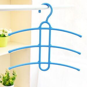 5 Pack Space Saving Fishbone Style Clothes Hangers, Multi Layer Plastic Hanger For Shirts Coats Scar Product Image