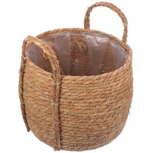 Large Wicker Plant Basket for Indoor Flowers - Decorative Storage Basket for Home, Living Room, and product image
