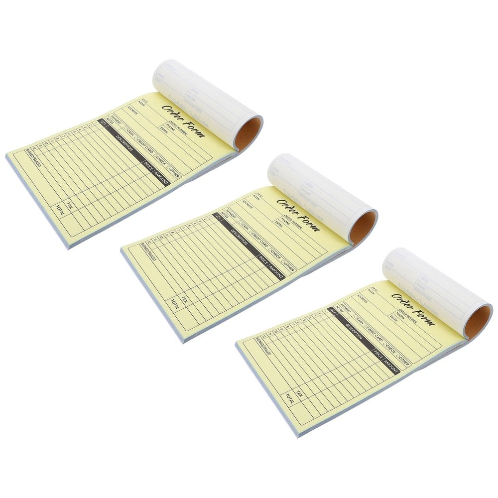 3-Pack Receipt Books For Small Business With Copies – Sumo Deals 3-Pack Receipt Books For Small Business With Copies, Portable And Handy Order Organizer Notepad Product Image