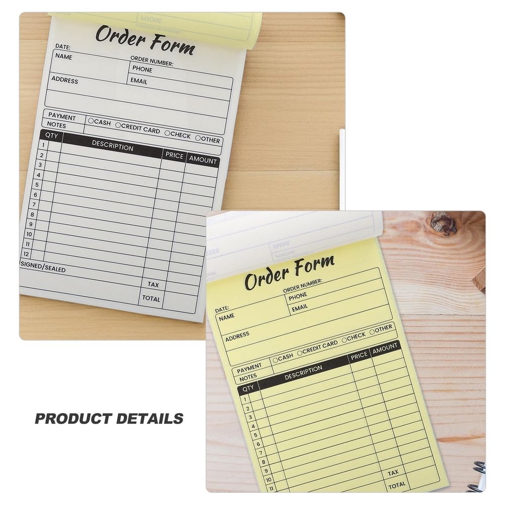 3-Pack Receipt Books For Small Business With Copies – Sumo Deals 3-Pack Receipt Books For Small Business With Copies, Portable And Handy Order Organizer Notepad Product Image