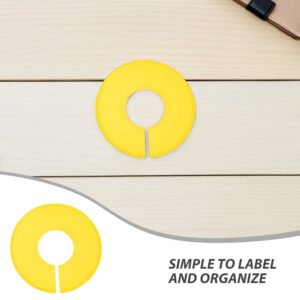 20Pcs Clothing Size Dividers Round Plastic Closet Separators For Wardrobe And Rack Sorting Product Image
