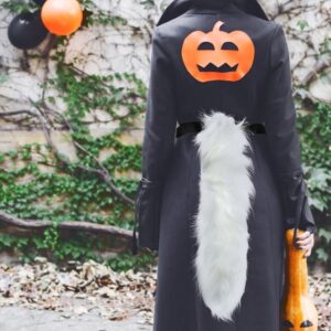 White Cosplay Tail | Furry Accessory For Parties – Sumo Deals White Polyester Cosplay Tail Decorative Furry Accessory Perfect For Parties And Family Gatherings Si Product Image