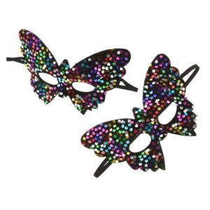 Multi Color Masquerade Mask for Girls Made of Plastic with Comfortable Fit Unique Design for Home Pa product image
