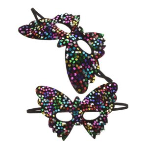 Multi-Colour Masquerade Mask For Girls (2 Pack) – Sumo Deals Multi Color Masquerade Mask For Girls Made Of Plastic With Comfortable Fit Unique Design For Home Pa Product Image