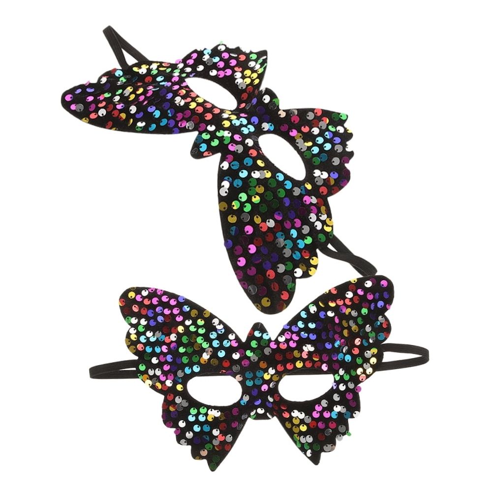 Multi-Colour Masquerade Mask For Girls (2 Pack) – Sumo Deals Multi Color Masquerade Mask For Girls Made Of Plastic With Comfortable Fit Unique Design For Home Pa Product Image