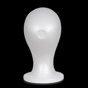 Cheers.us 2 Pieces/Set Styrofoam Head Female Foam Wig Head Mannequin Manikin Cosmetics Model Head Wi Product Image