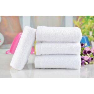 Bath Towels Washcloths Hotel 30*65cm 1Pc White Towel Cotton Hand Soft Bath Towels Bathroom Products product image
